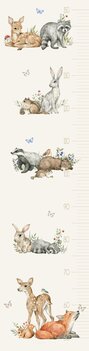 Groeimeter Poster bosdieren baby's