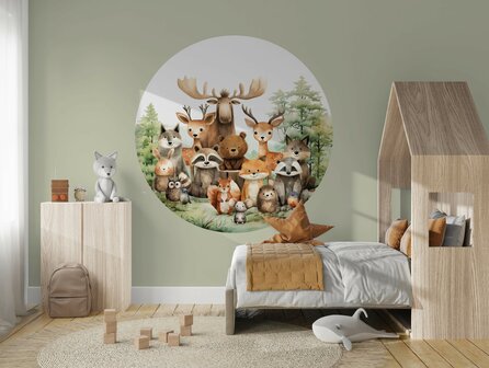 Bosvrienden Muurcirkel Kinderkamer