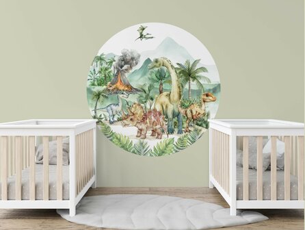 Dino Muurcirkel Kinderkamer