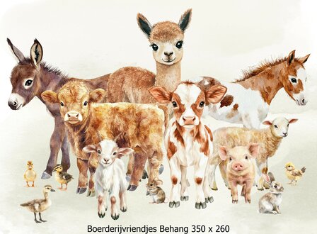 Boerderijvriendjes Behang
