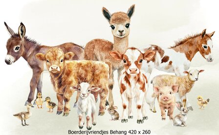 Boerderijvriendjes Behang