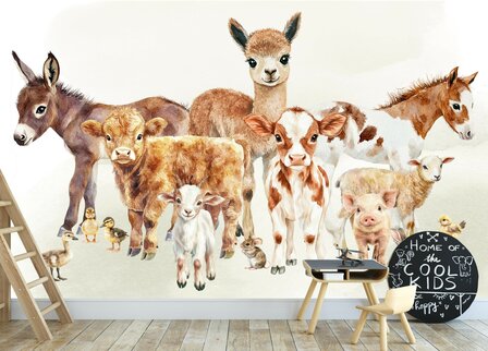 Boerderijvriendjes Behang