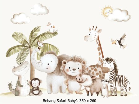 Safari Baby's Behang