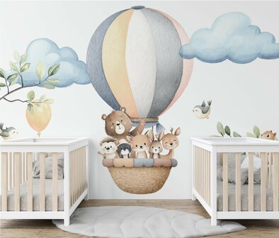 Behang Vliegende Bosvrienden