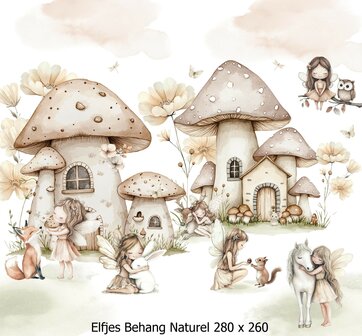 Elfen Behang Naturel