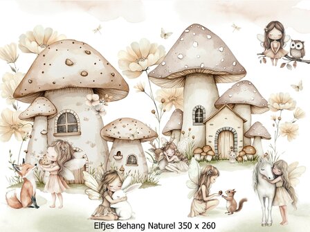 Elfen Behang Naturel