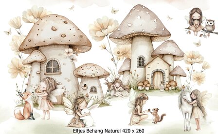 Elfen Behang Naturel