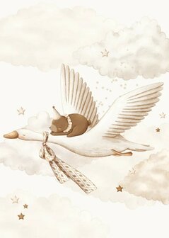 kinderposter droomvlucht beer