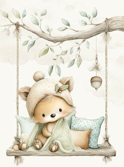 Behang Kleine Bosvriendjes