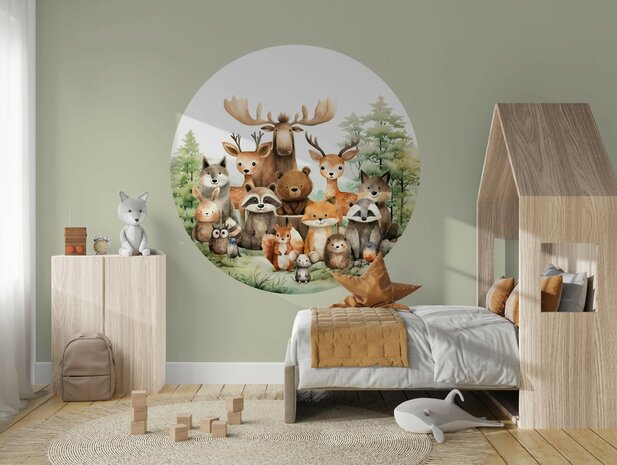 Bosvrienden Muurcirkel Kinderkamer