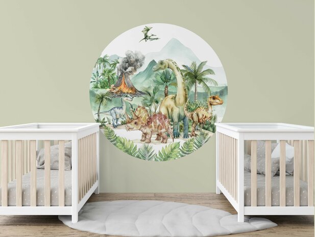 Dino Muurcirkel Kinderkamer