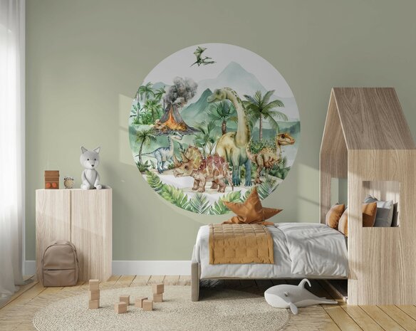 Dino Muurcirkel Kinderkamer
