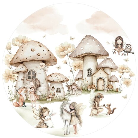 Elfjes Muurcirkel Naturel