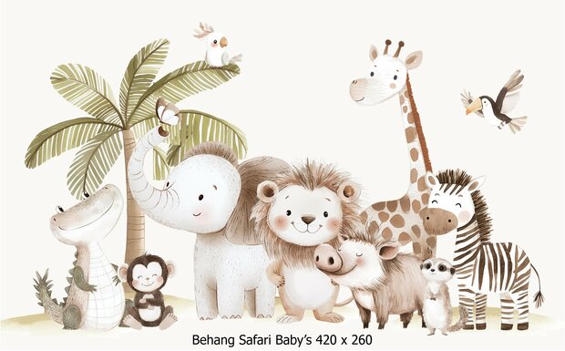 Safari Baby's Behang
