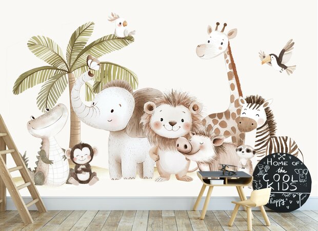 Safari Baby's Behang