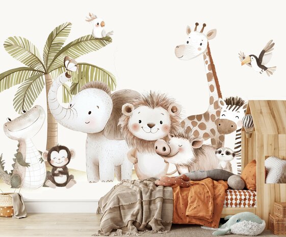 Safari Baby's Behang