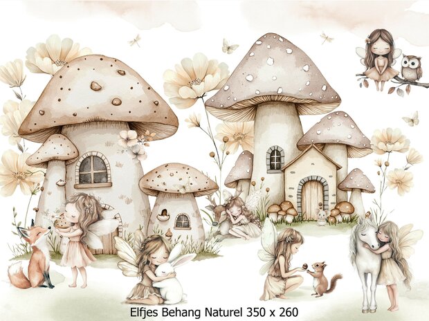 Elfen Behang Naturel