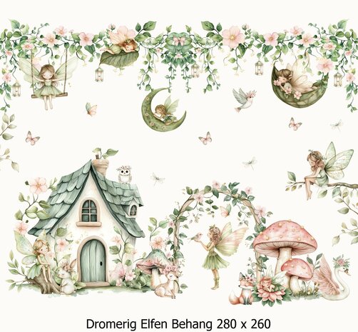 Dromerig Elfen Behang