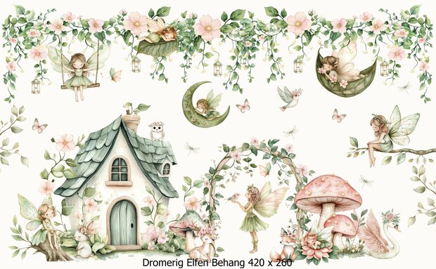 Dromerig Elfen Behang