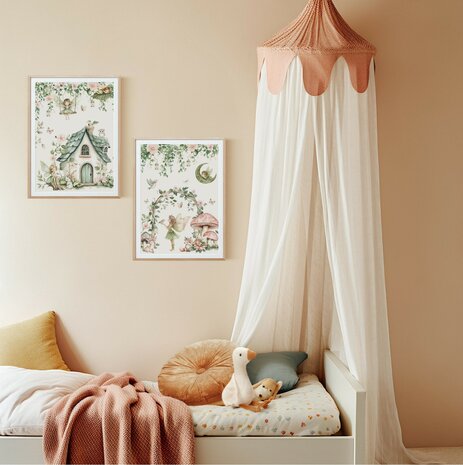 Poster dromerige elfen huis