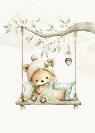 Kinderposter Kleine Bosvriendjes Vosje