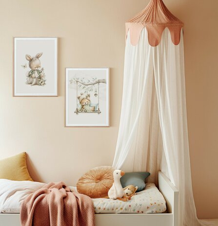 Kinderposter Kleine Bosvriendjes Vosje