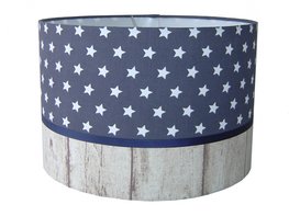 Kinderlamp stars antraciet  & wood