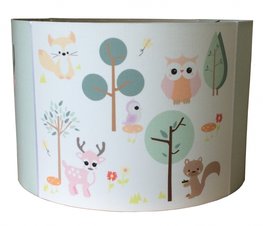 Kinderlamp pastel forest friends